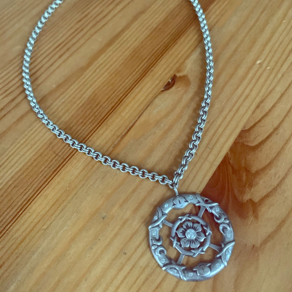 Kate Landry Pendant Flower Toggle Necklace